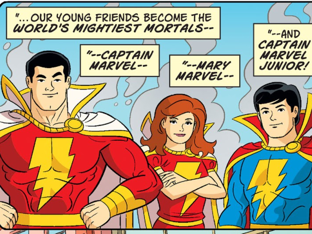 Captain Marvel, Mary Marvel dan Captain Marvel Junior dalam The Marvel Family