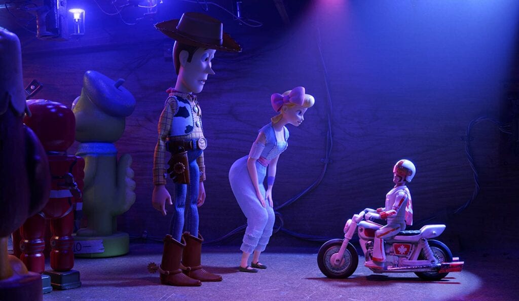 Woody, Bo Peep dan Duke Caboom