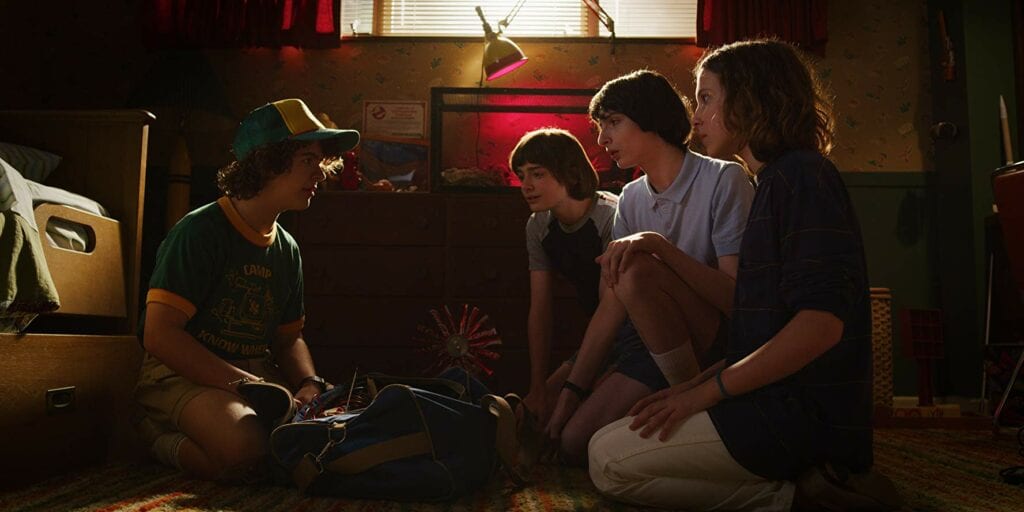 Dustin dan sebagian pemeran Stranger Things 3