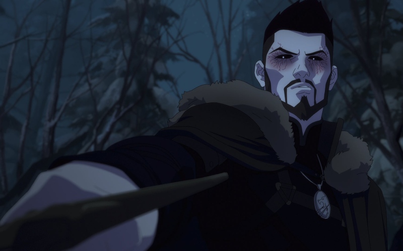 Vesemir dalam Nightmare of the Wolf