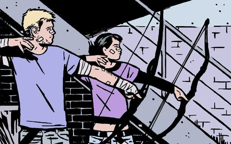 Hawkeye dan Kate Bishop di komik